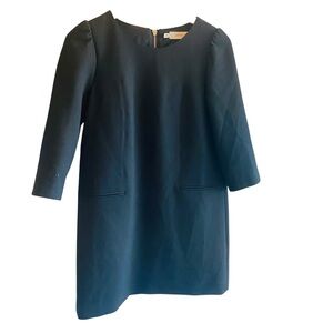 Gerard Darel Black Long Sleeve Shift Dress US 10 / 40